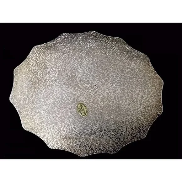 Vintage Godinger Silver Plated Red Velvet Lined Jewelry Trinket Box 1994 - Picture 6 of 7